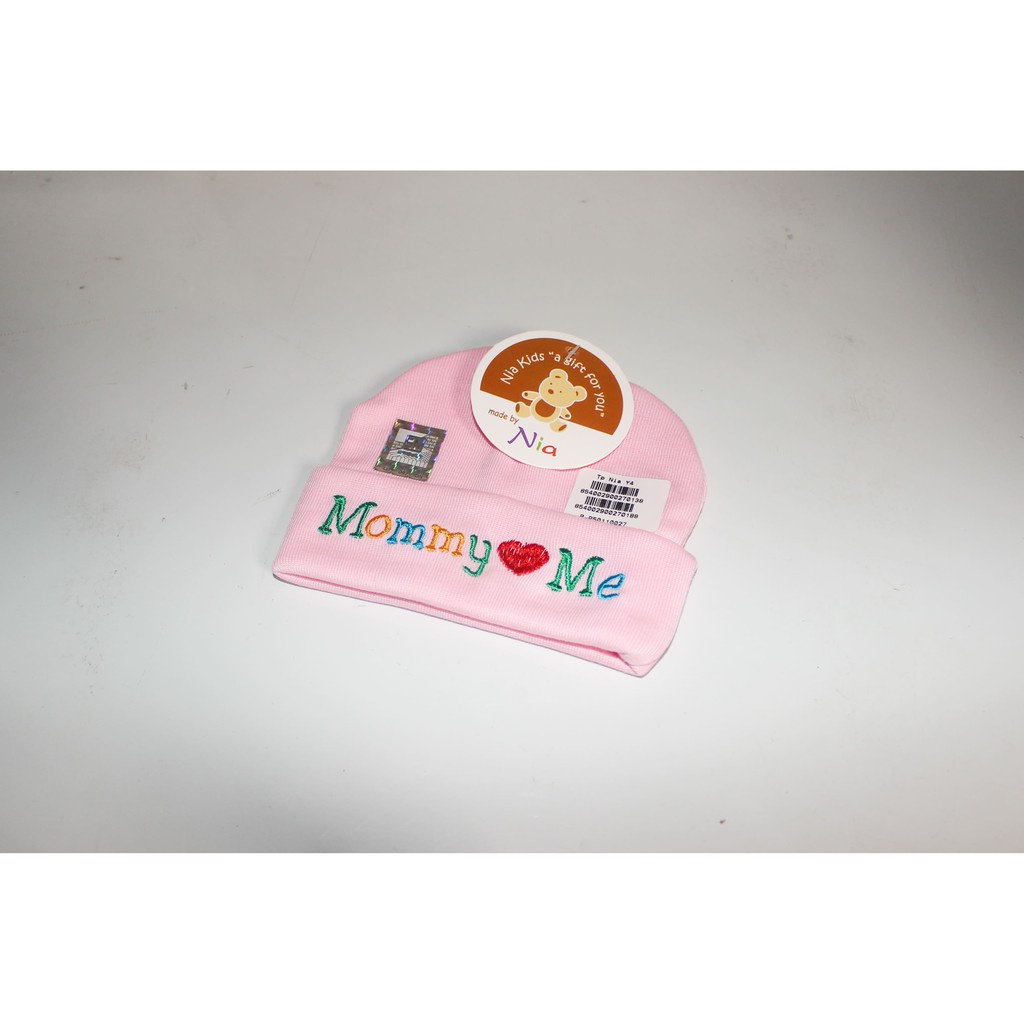 NIA-Topi Bayi Newborn Motif Lucu Nia Love Mommy