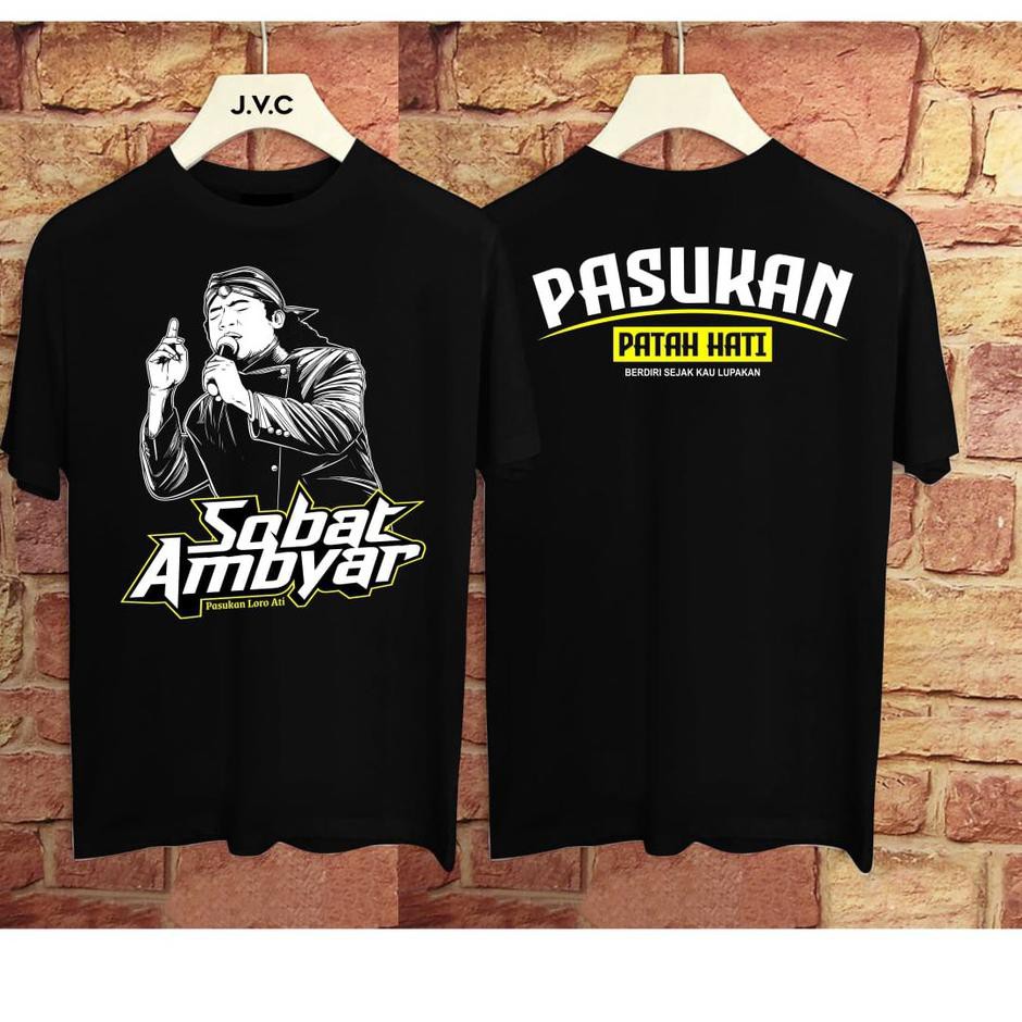 Diskon Baju Tshirt Kaos Distro Sobat Ambyar Pasukan Patah Hati