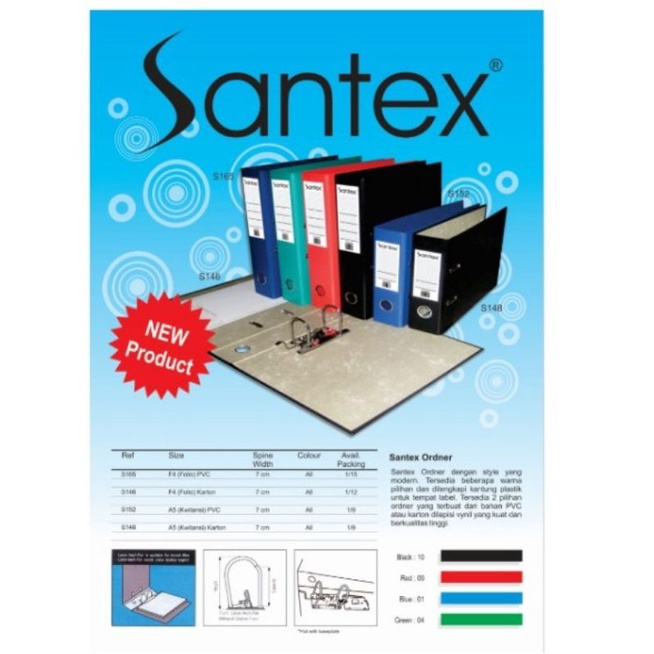 

santex odner pvc seperti bantex UK folio