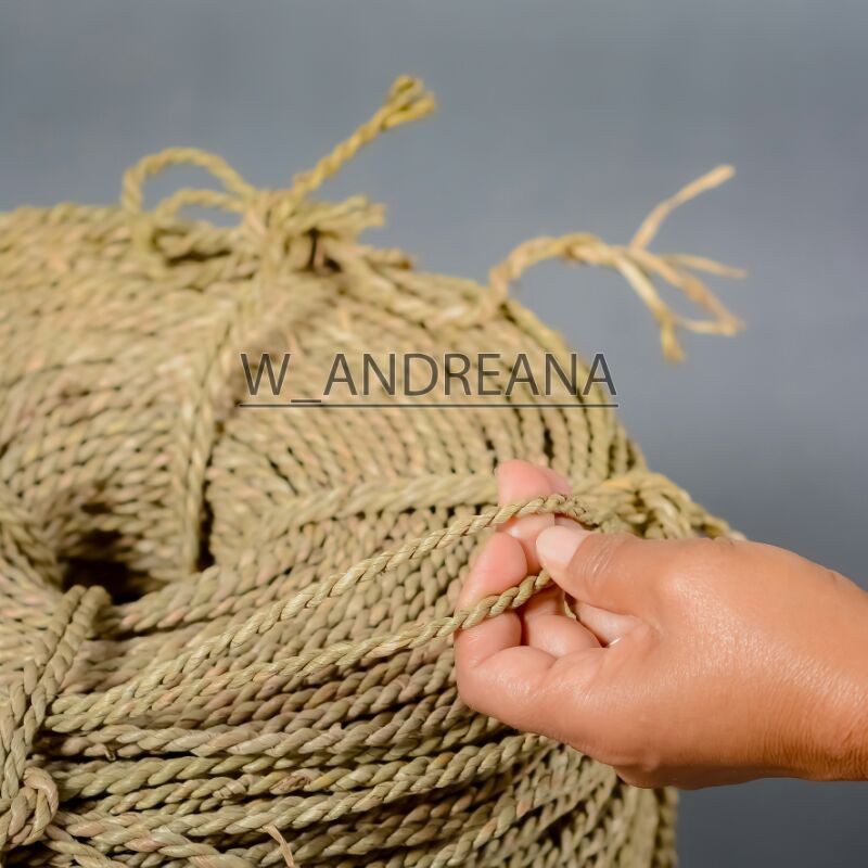 TALI RAMI MENDONG (4-5MM) / TALI DIY / TALI MENDONG / TALI SERAT ALAM / TALI AGEL /TALI PURUN