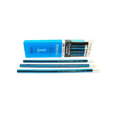 ( Pak 12 Pc  )PENSIL 2B CHUNGHWA  6161A  / PENSIL CHUNGHWA HB 6151 COCOK UNTUK MENULIS