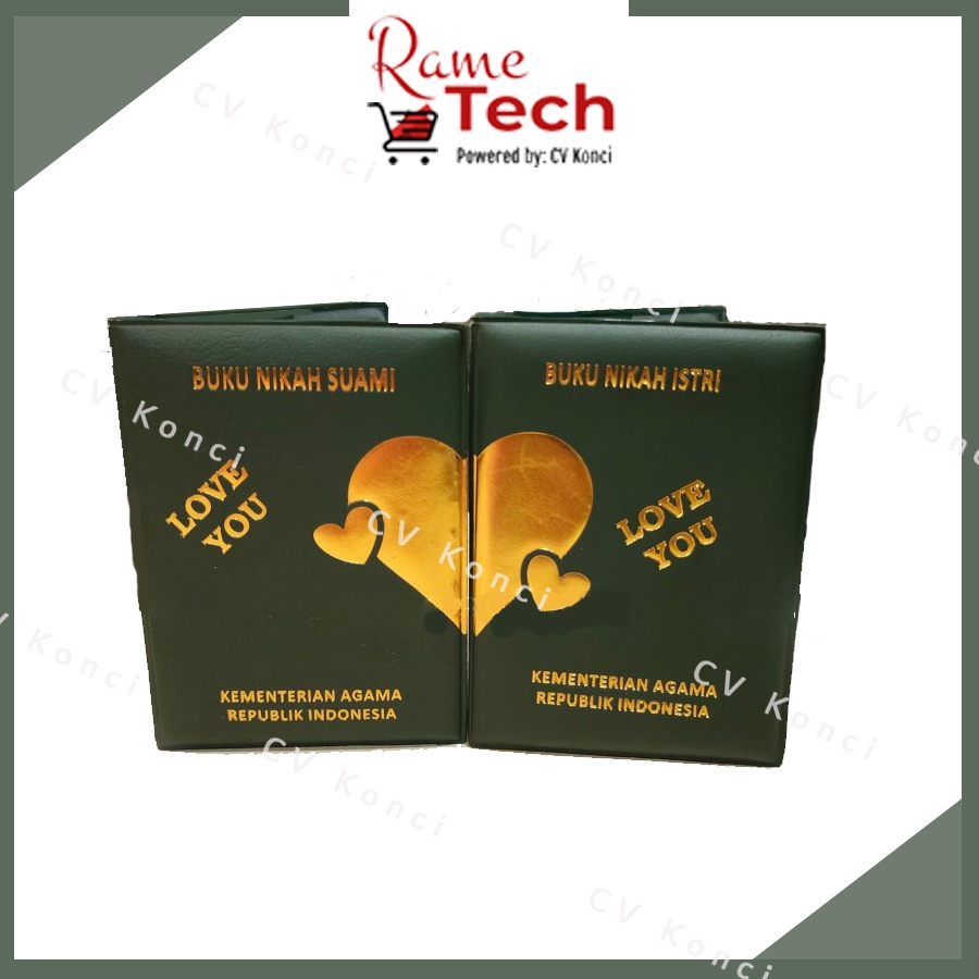 Sampul Hard Cover Buku Nikah Keren Terlaris 1 Pasang (2 PCS)
