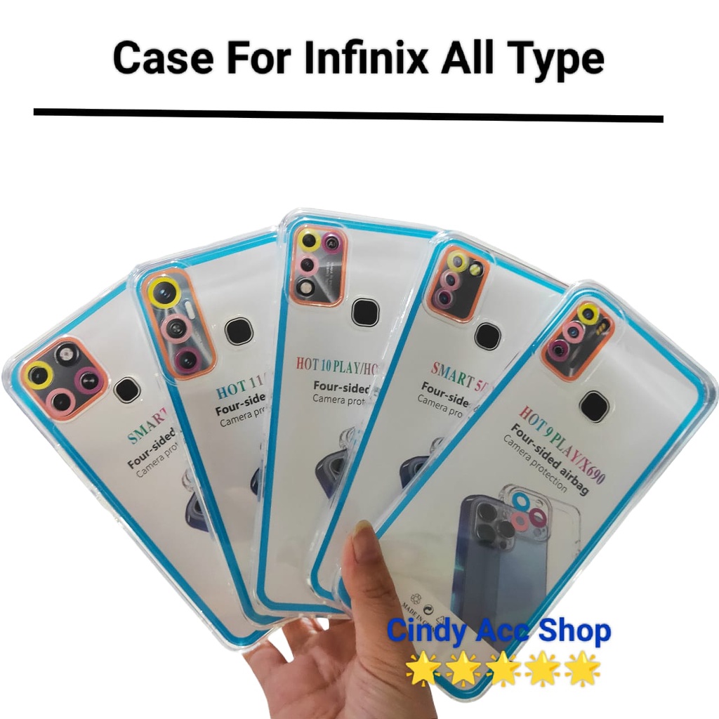 Case For Infinix All Type Plus Camera Lens Protection Softcase For Infinix