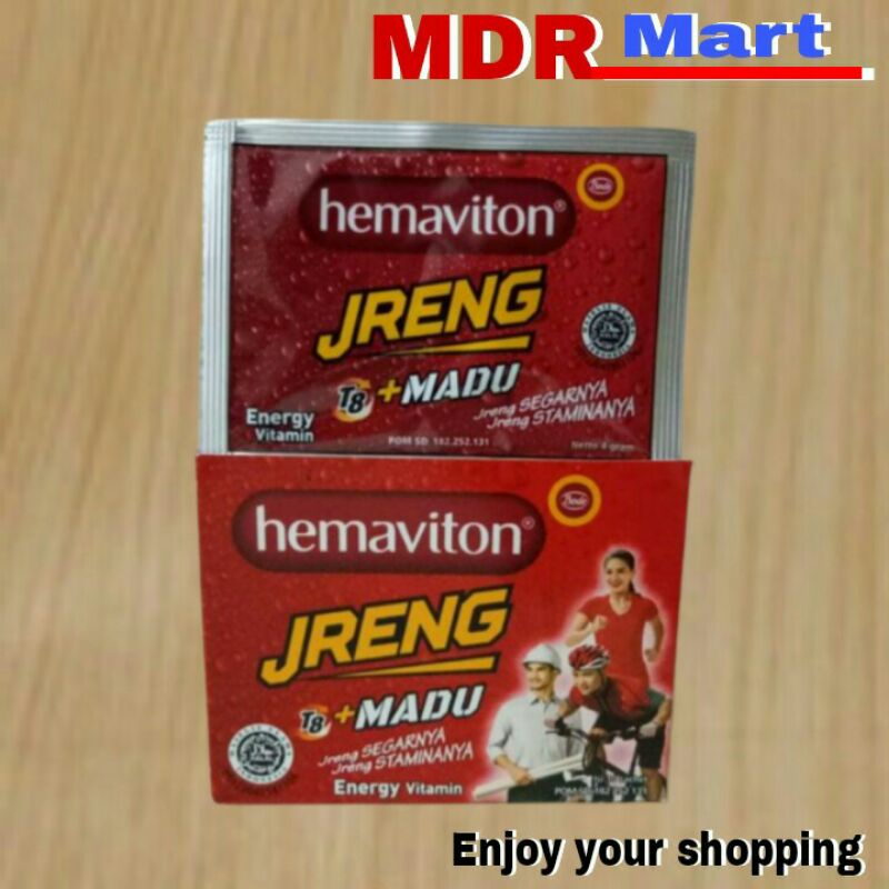 

HEMAVITON JRENG minuman energi isi 10 sachet