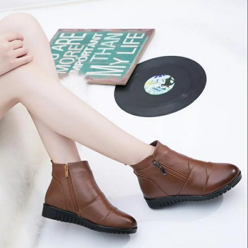 Sepatu Boots Kerja Wanita Alina Ankleboots wanita Boots Korea Etnikshoes