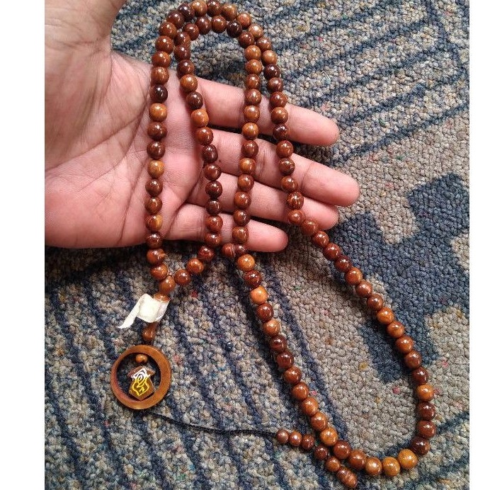 tasbih kokka bulat ± 10 mm ( 10mm ) butir bulan terompah