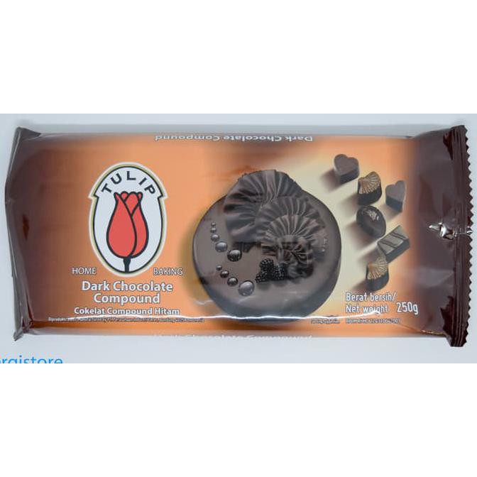 

31.87-Kue- Tulip - Dark Chocolate Compound 250G -Terlengkap-Termurah-Dijamin.