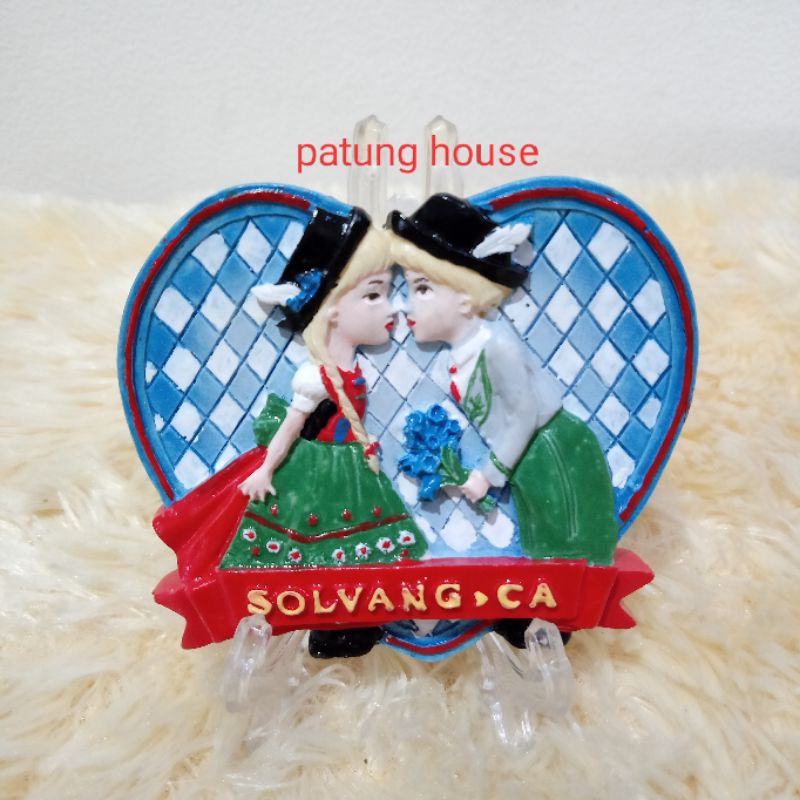 Fridge Magnet Tempelan Kulkas Souvenir Negara Amerika America USA Solvang California CA