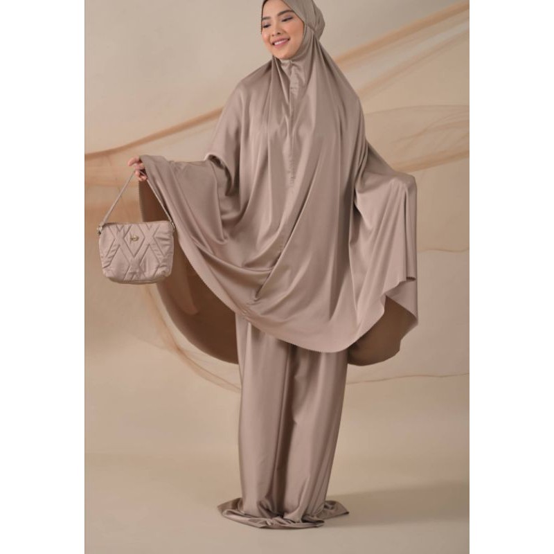 Ready Mecca mukena prayer set Soil adult by Local.id