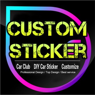 Custom Car Sticker Cutting Printing Stiker Bebas Pilih Gambar Tulisan
