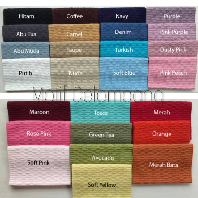 Bandana rajut premium motif gelombang annisa