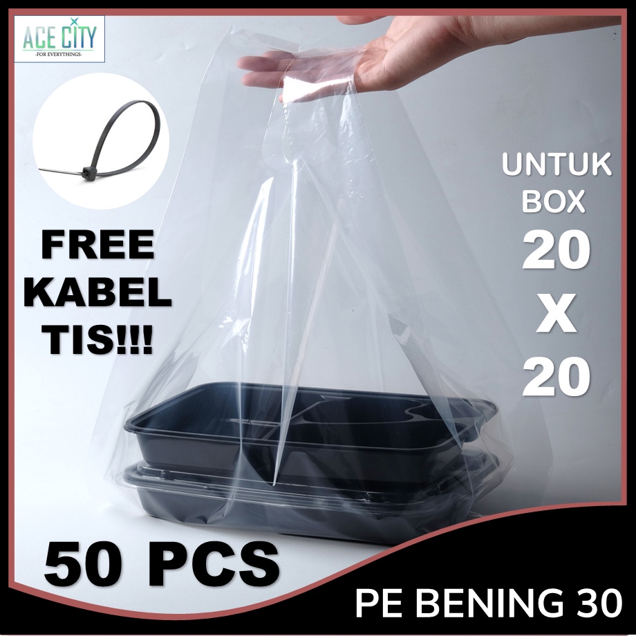 Kantong Plastik Kresek Bening PE 30 / Kresek Bening Tebal 30
