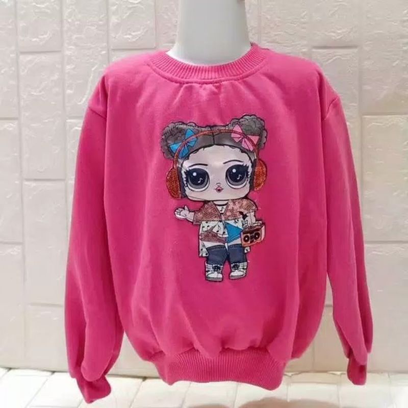 Jaket Sweater Anak Perempuan LED LOL bisa nyala usia 2-10tahun | real pict