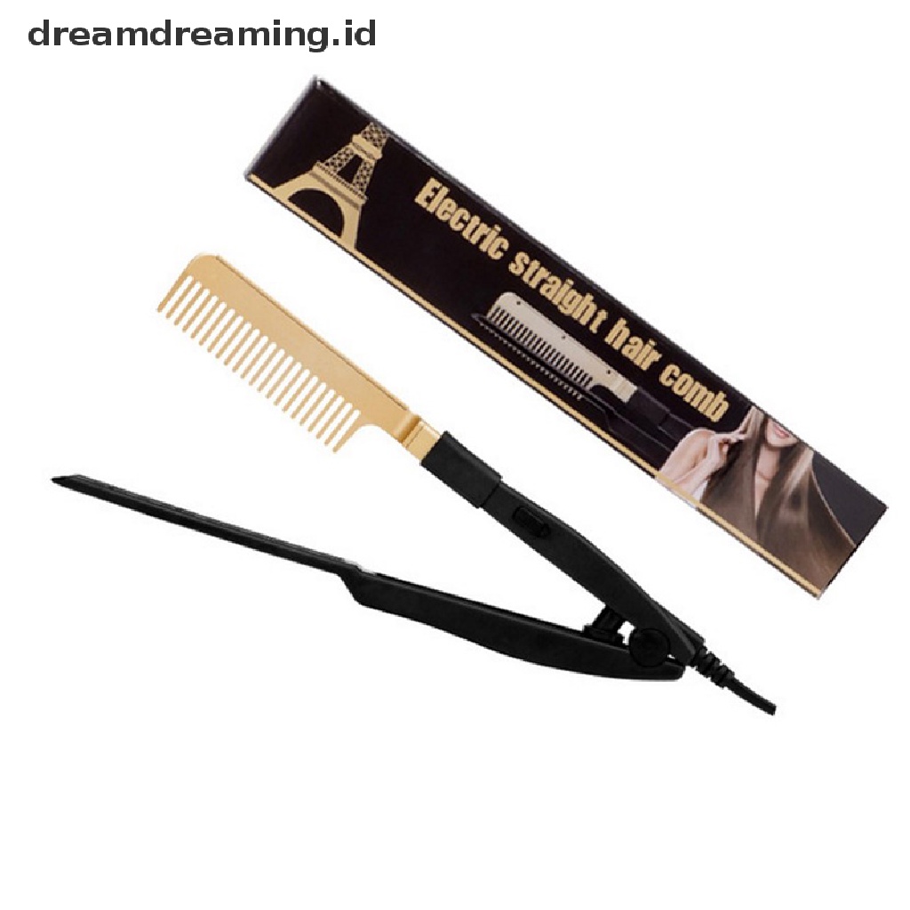 (Dreamdreaming.Id) Catokan Pelurus Rambut Elektrik 2 In 1