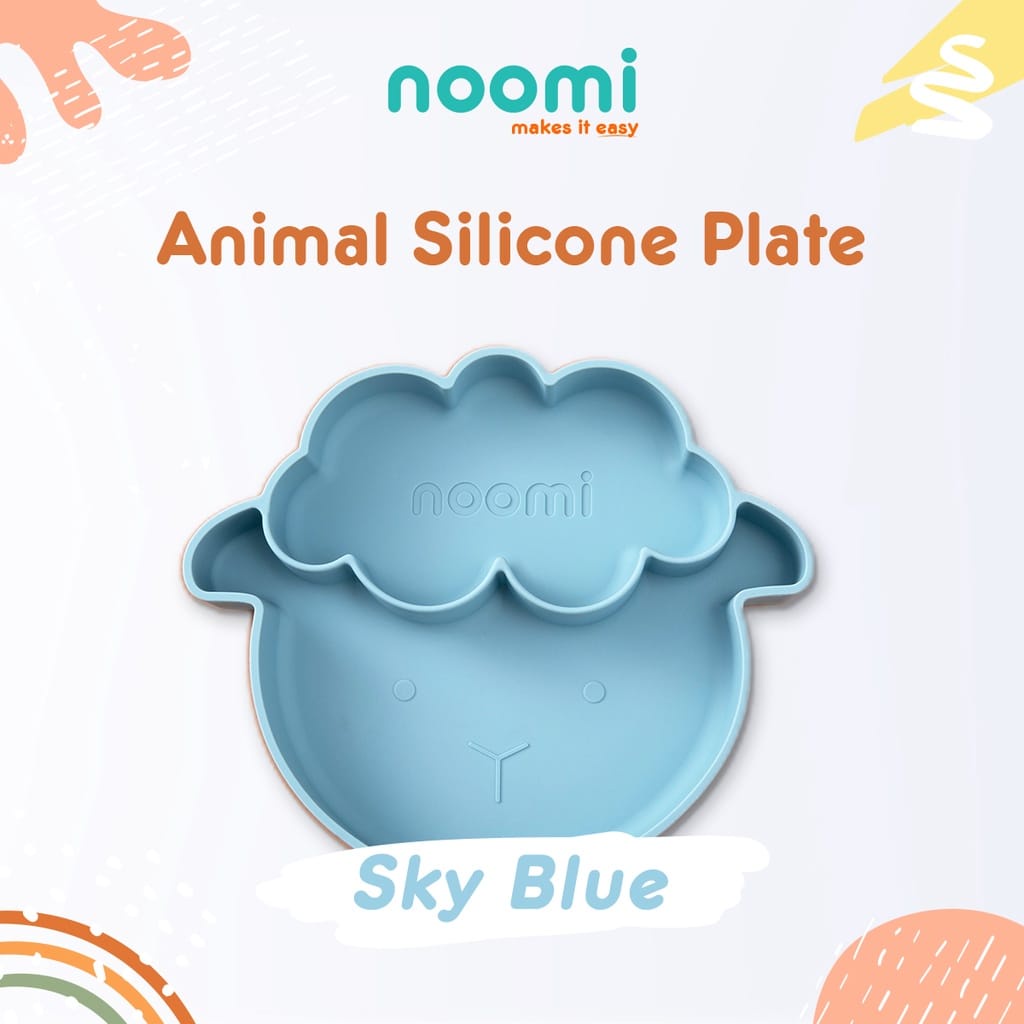 Noomi Animal Silicone Plate - Piring Makan Anak