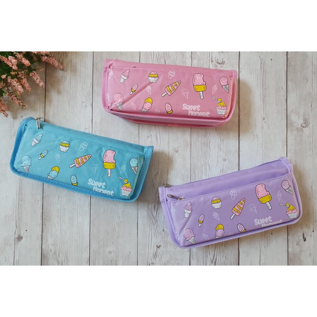 

TEMPAT PENSIL ANAK PEN CASE SLETING KAIN SY-7080 BAGUS KOTAK ALAT TULIS MOTIF REMAJA