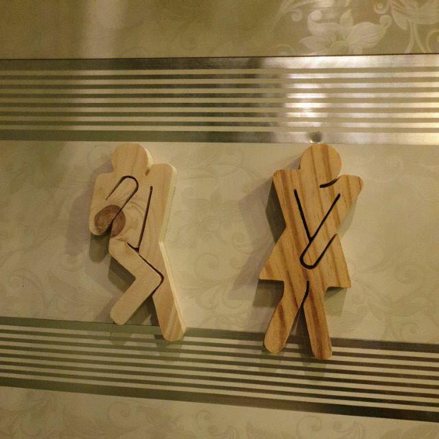 Papan Tanda Logo Toilet