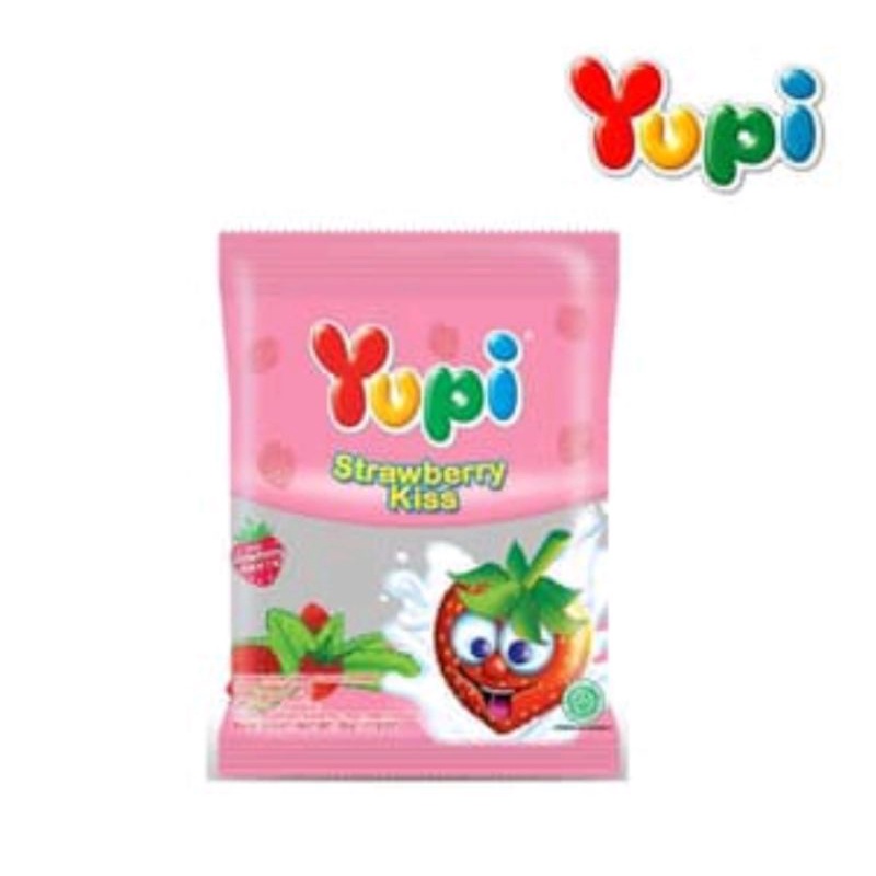 

Permen Yupi Strawberry Kiss 120gr