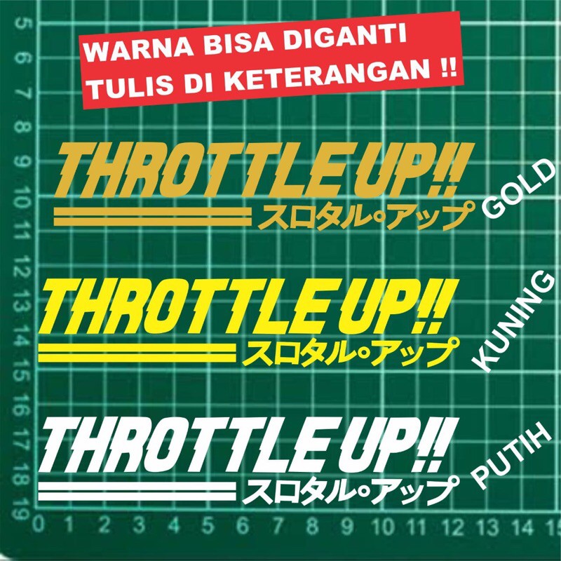 Sticker cutting - stiker helm throttle up