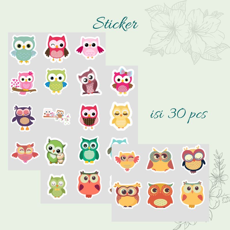 Sticker | Sticker Murah | Owl Sticker