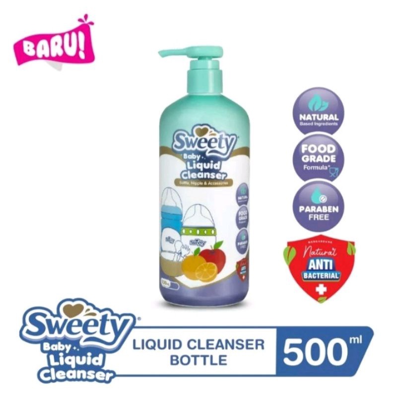 Sweety baby bottle,nipple &amp; Accessories Cleanser 500ml dan reffil 300+100ml