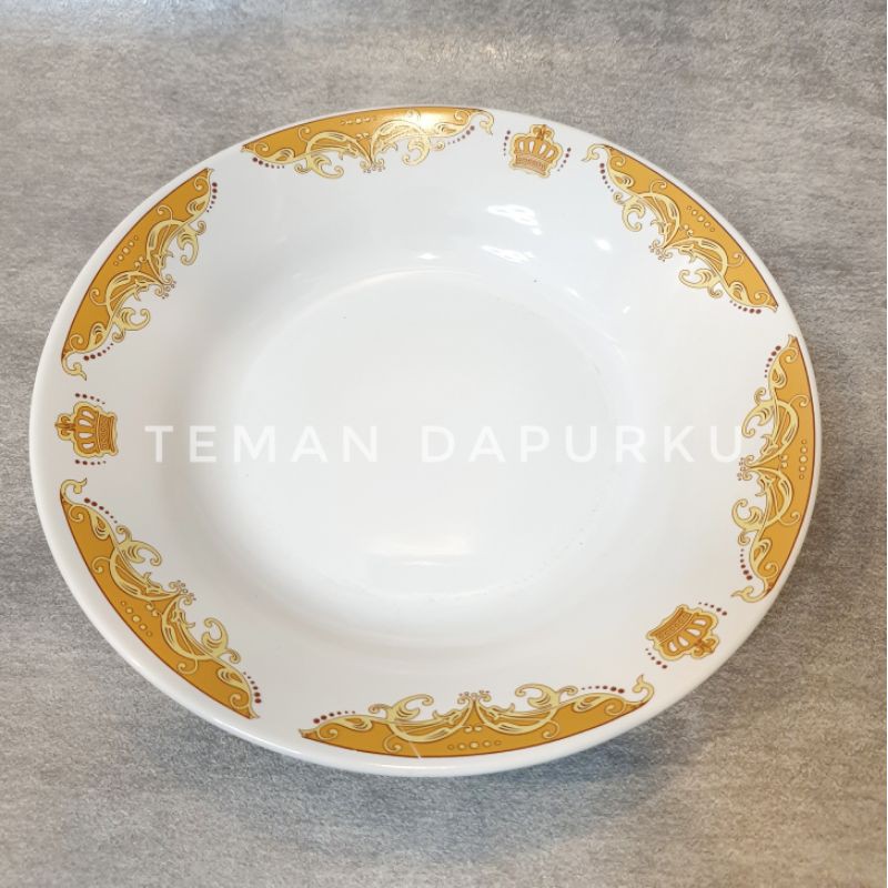 Piring Keramik Mahkota Sunbird 9 inch (1 lusin) / Piring Makan / Catering Rumah Makan