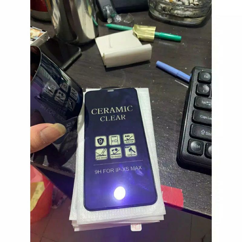 BOS - CERAMIC FILM MATTE BLUE LIGHT FULL COVER ANTI RADIASI ANTI PECAH ALL TYPE HP