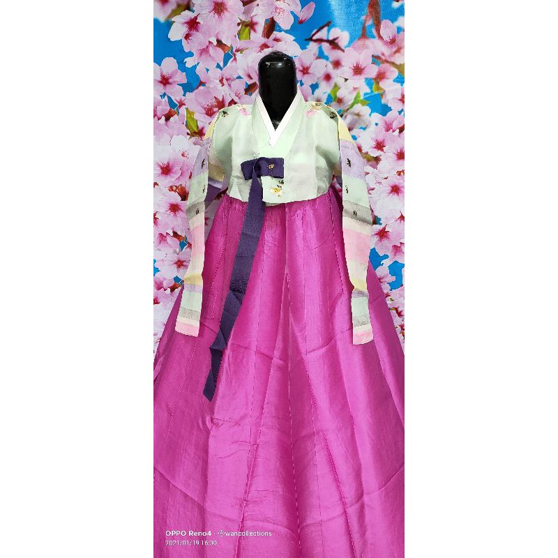 Hanbok yellow sweet