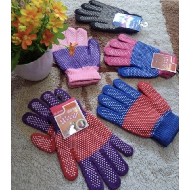 SARUNG TANGAN MOTOR WANITA - MOTIF WARNA WARNI - SARUNG TANGAN LUCU/SARUNG TANGAN SETENGAH JARI