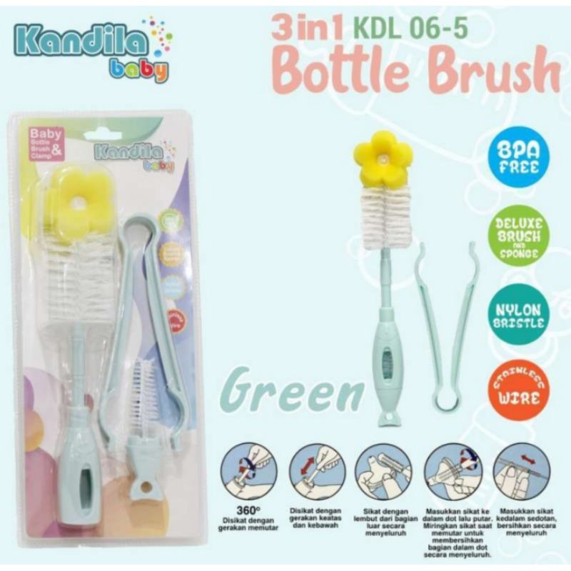 Kandila Baby Bottle Brush &amp; Clamp KDL 06-5