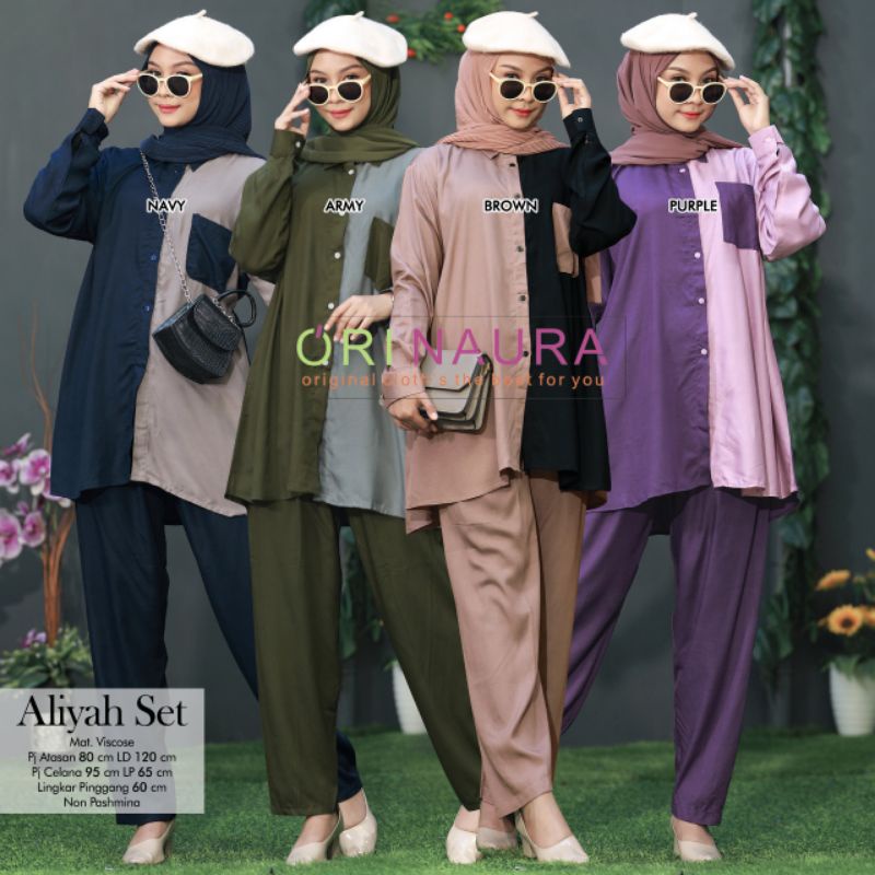 ALIYAH SET BAJU SETELAN PANT BY ORI NAURA