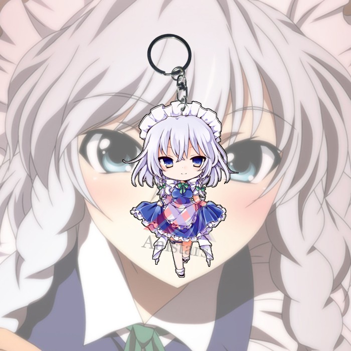 [PRE-ORDER] Gantungan Kunci Anime Touhou Project Sakuya Izayoi - Ganci - Key Chain