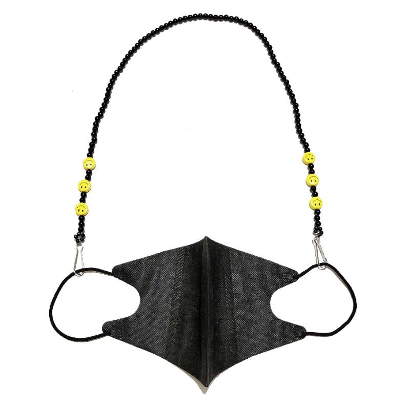 Kalung Gantungan Masker Strap Mask Smiley Beads Series Mote Senyum Emoji Emoticon