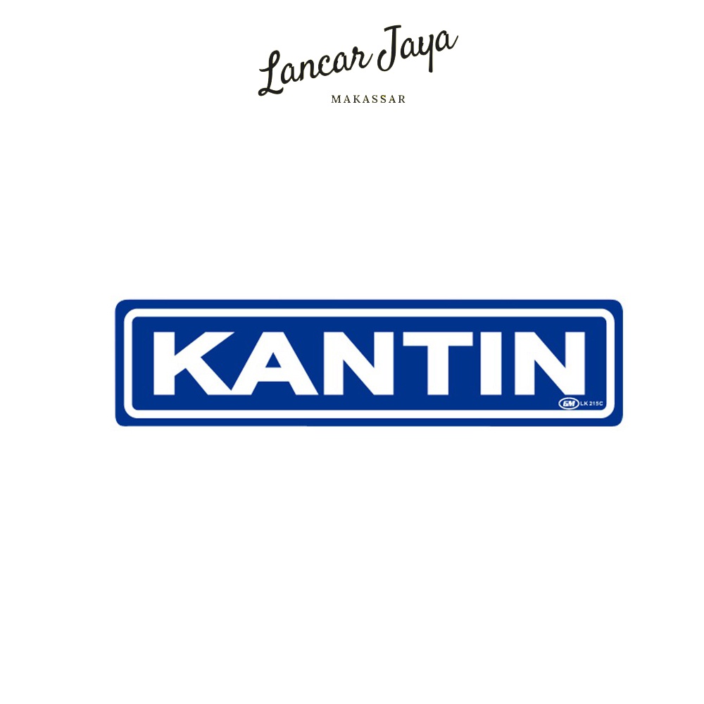 

Papan Tanda Sign Board Label Acrylic Kantin Kecil LK 215 C