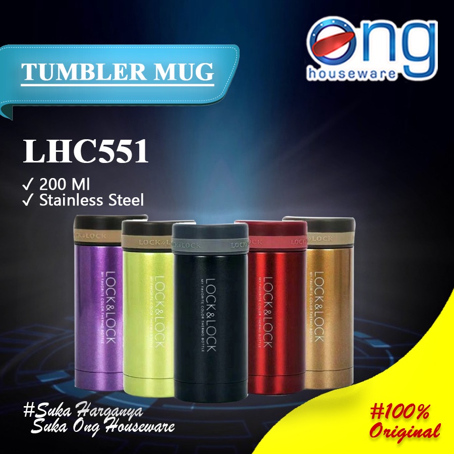 Jual Tumbler Mug Hot And Cool Botol Termos Air Minum Mini 200ml Lock And Lock Lhc550 Lhc551 Lhc552 4218