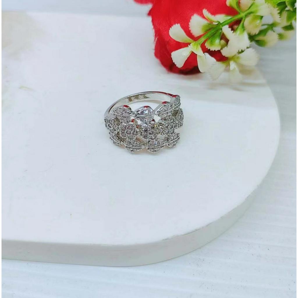 Cincin Xuping Mata Full Lapis Emas Perhiasan Fashion R085/086