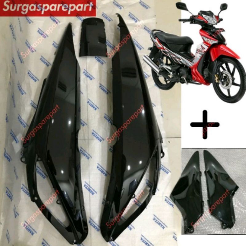 Cover body belakang Kiri-kanan Honda Supra X 125 lama new Batman 2006-2010