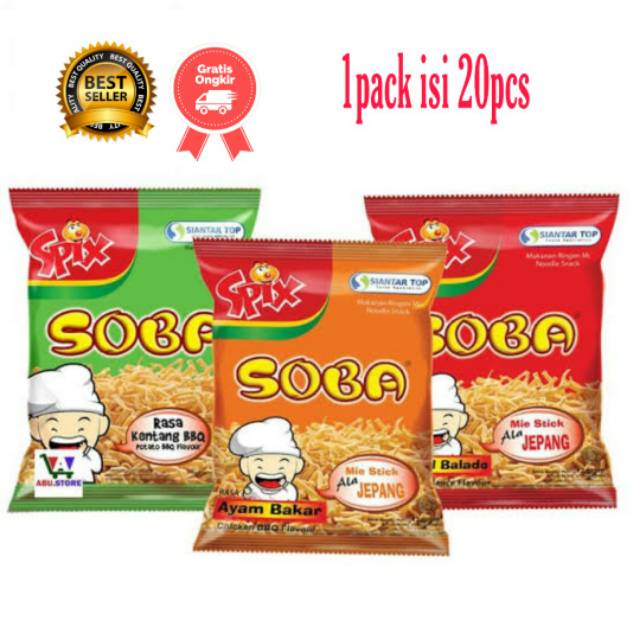 

MIE SOBA 3 RASA 1pack isi 20pcs