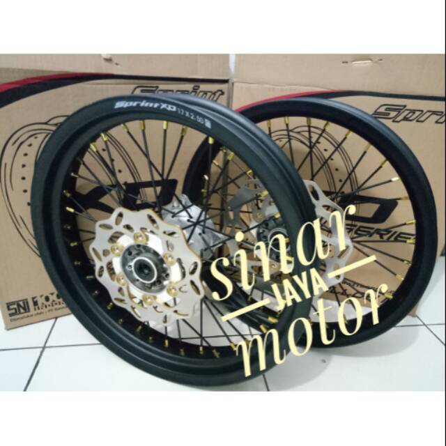 Velg velk pelak supermoto klx 150 klx bf 150 dtracker 150 super moto 250 / 300 /17 250 /350/17 paketan