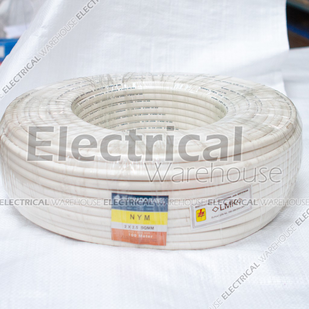 Kabel Listrik NYM 2x2.5mm2 SUTRADO 100 Meter ( 2x2.5mm 2x2.5 2 x 2.5mm 2x2.5 2x2,5 100M )