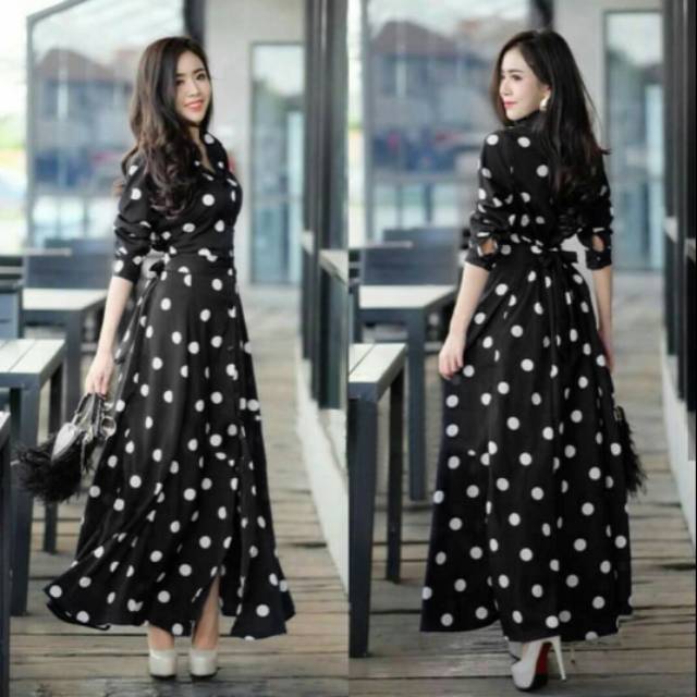 Gamis polkadot/maxy polkadot/longdress polkadot