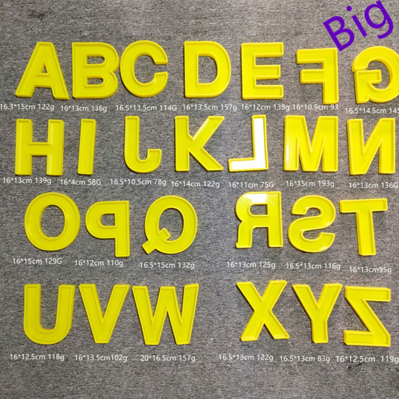 SIY  Large Alphabet Ornaments Epoxy Resin Mold A-Z Letters Home Decor Silicone Mold