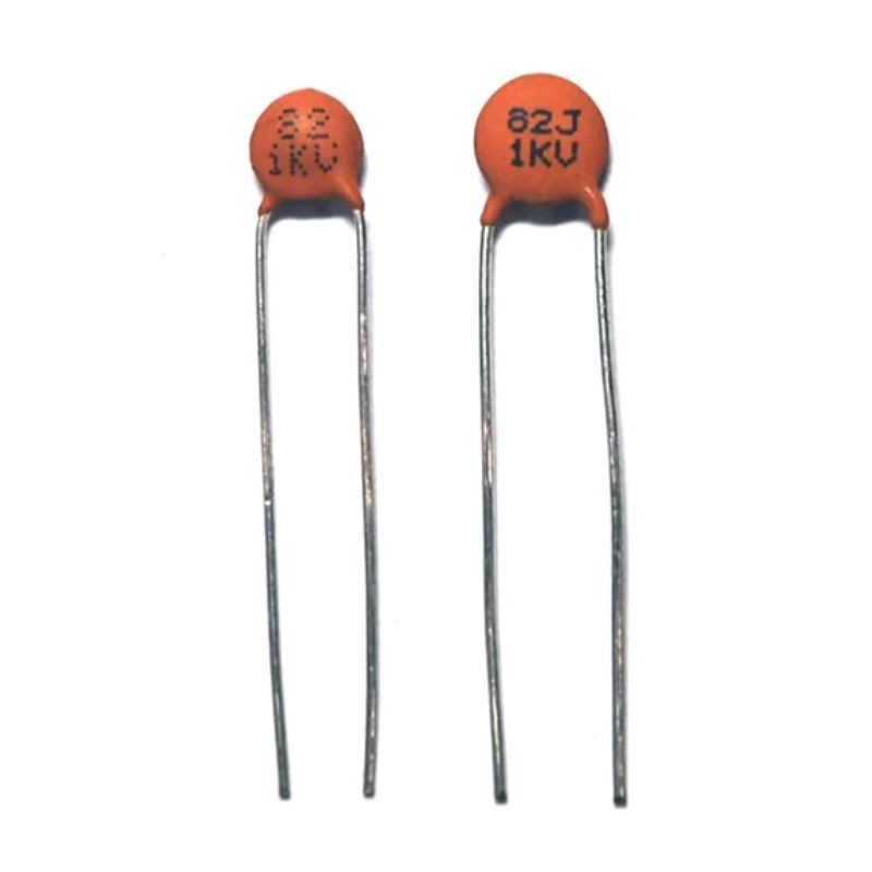 Disc Ceramic Capacitor 82pF 1KV J ±5% NP0 Pitch=5mm RoHS Taiwan NPO