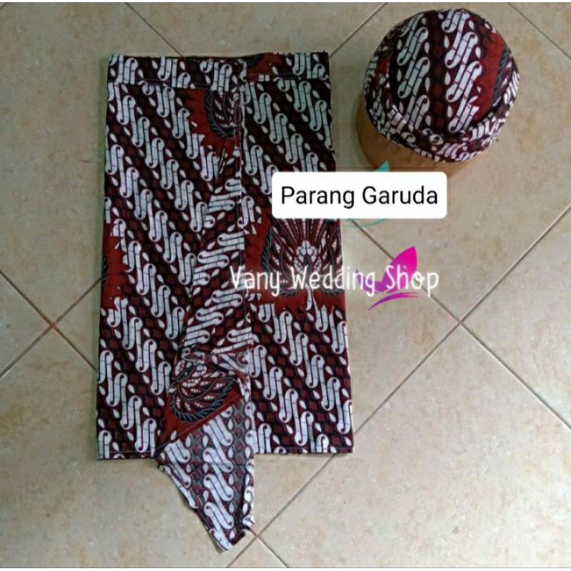 [1set] Sapit Urang + Blangkon / Motif Parang Garuda