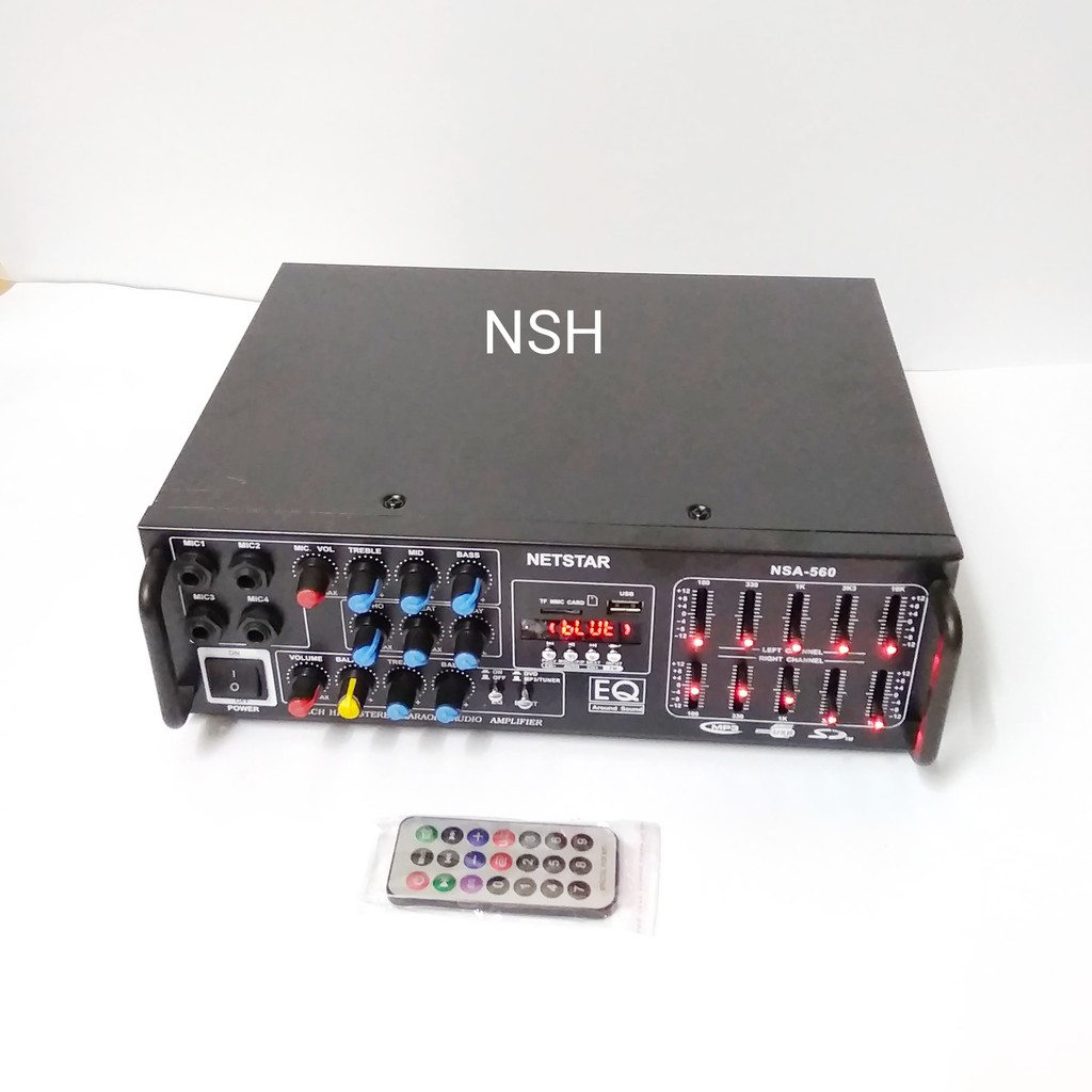 Power Amplie Netstar NSA 560 Bluetooth Original /Amplifir Netstar NSA 560 Bluetooth Original /