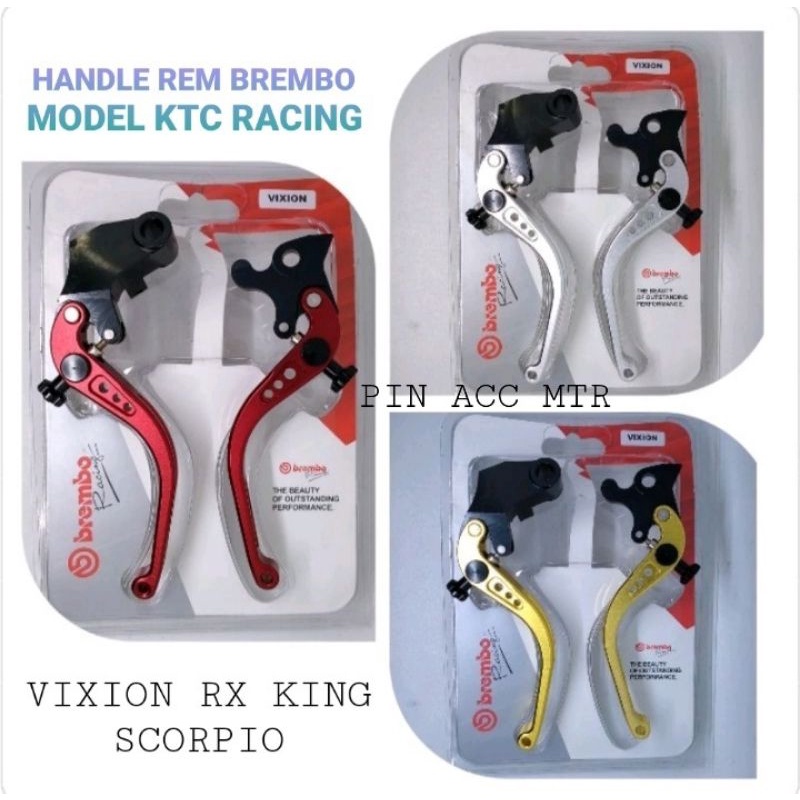 Handle rem Brembo Almunium censi pnp Vixion old new Rx king Scorpio Pnp model copy Ktc Racing inport