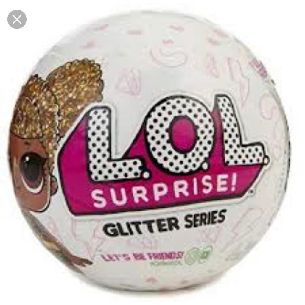 lol white glitter ball