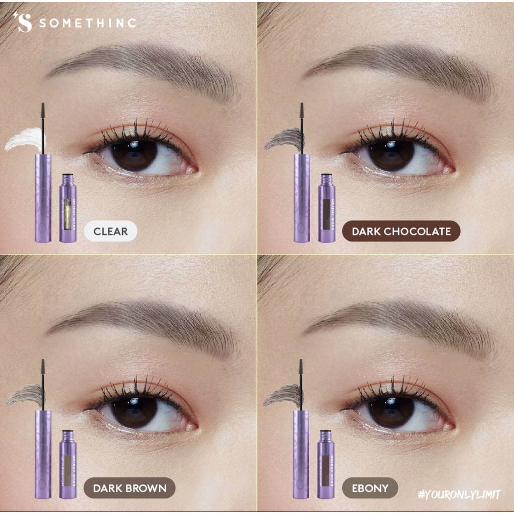 SOMETHINC BROW EMBLEM Microcara Brow Gel Waterproof - Maskara Alis Kuas Super Tipis