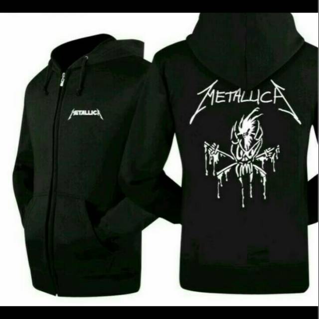 Jaket Metallica | Hoodie Zipper Band Metal Metallica