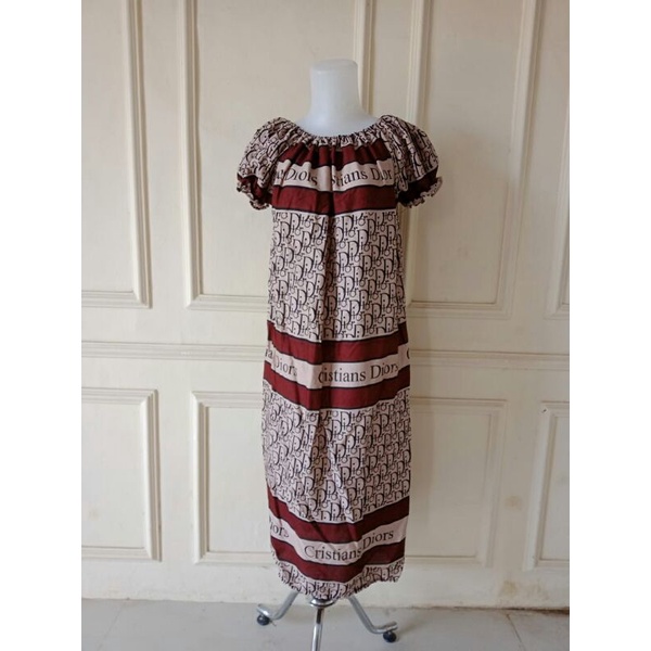 DASTER BALON LEHER KARET/LENGAN PENDEK/LENGAN KARET/LENGAN POLOS HOMEYDRESS MURAH